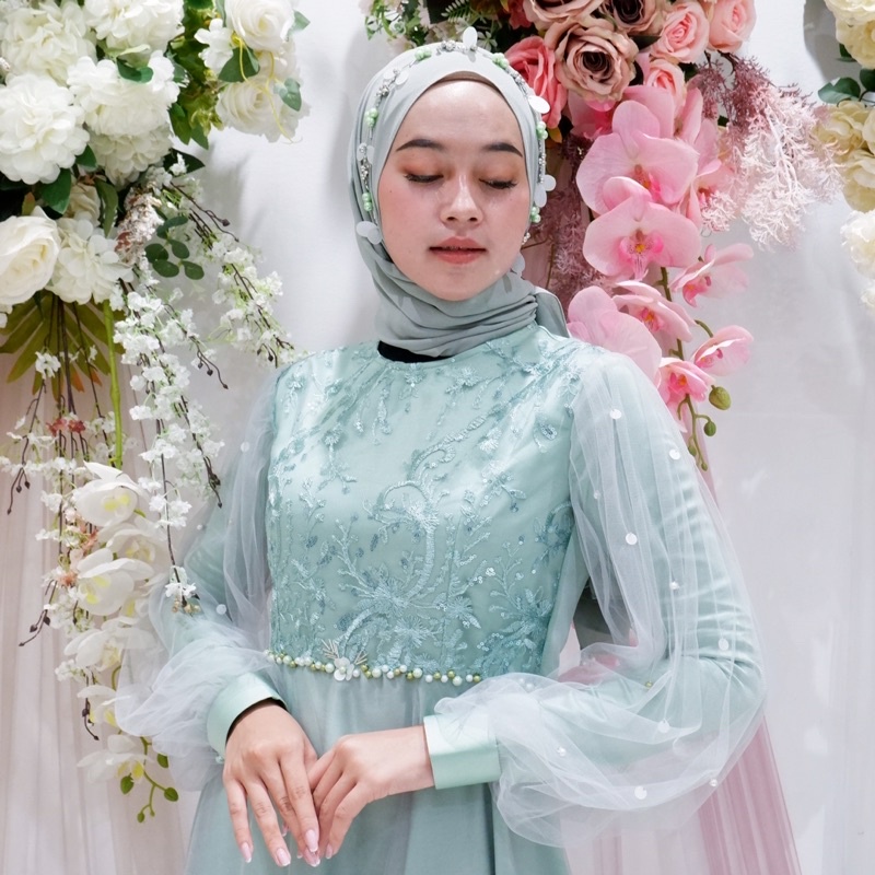 AZZANA dress / tulle polos - Open PO