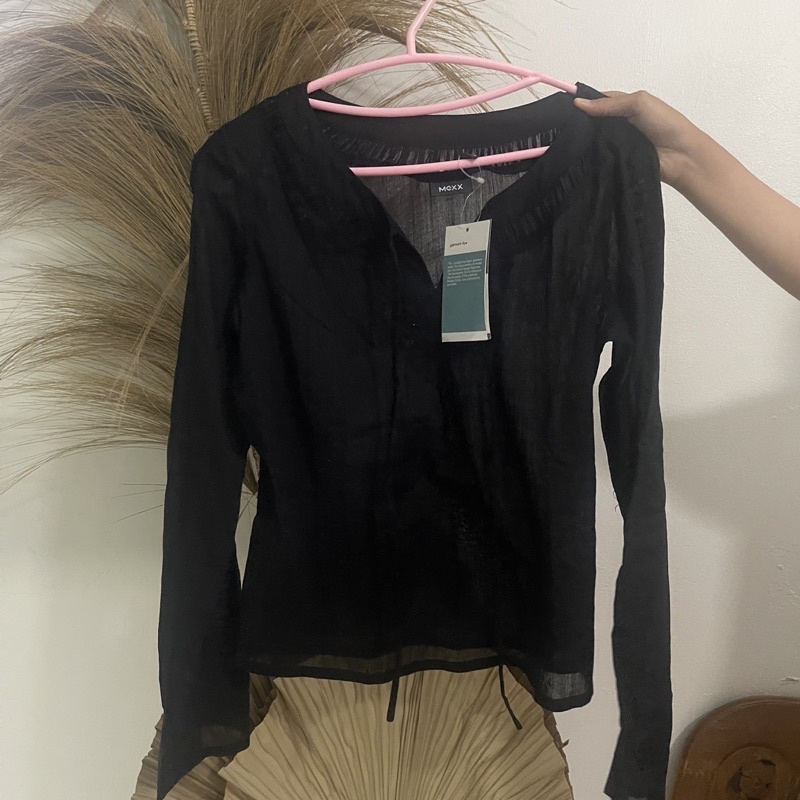 MEXX blouse hitam / mexx blouse crop hitam (NBU)