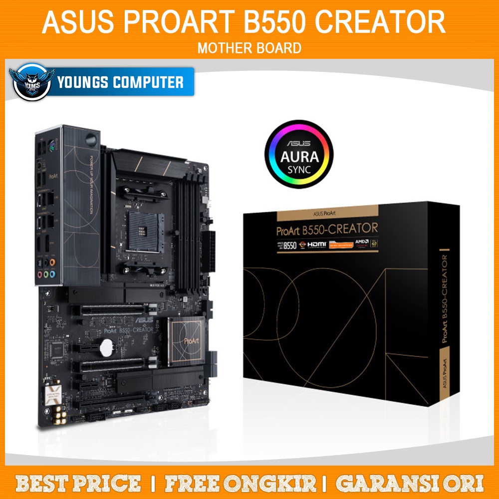 ASUS ProArt B550 CREATOR | AMD Ryzen 5000 AM4 Thunderbolt Pro Art