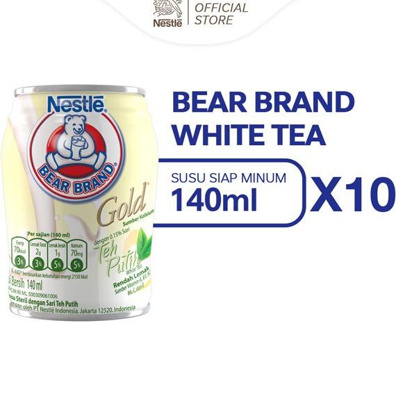 

BEAR BRAND Milk White Tea 140ml 10pcs TERLARIS TERPERCAYA ORIGINAL