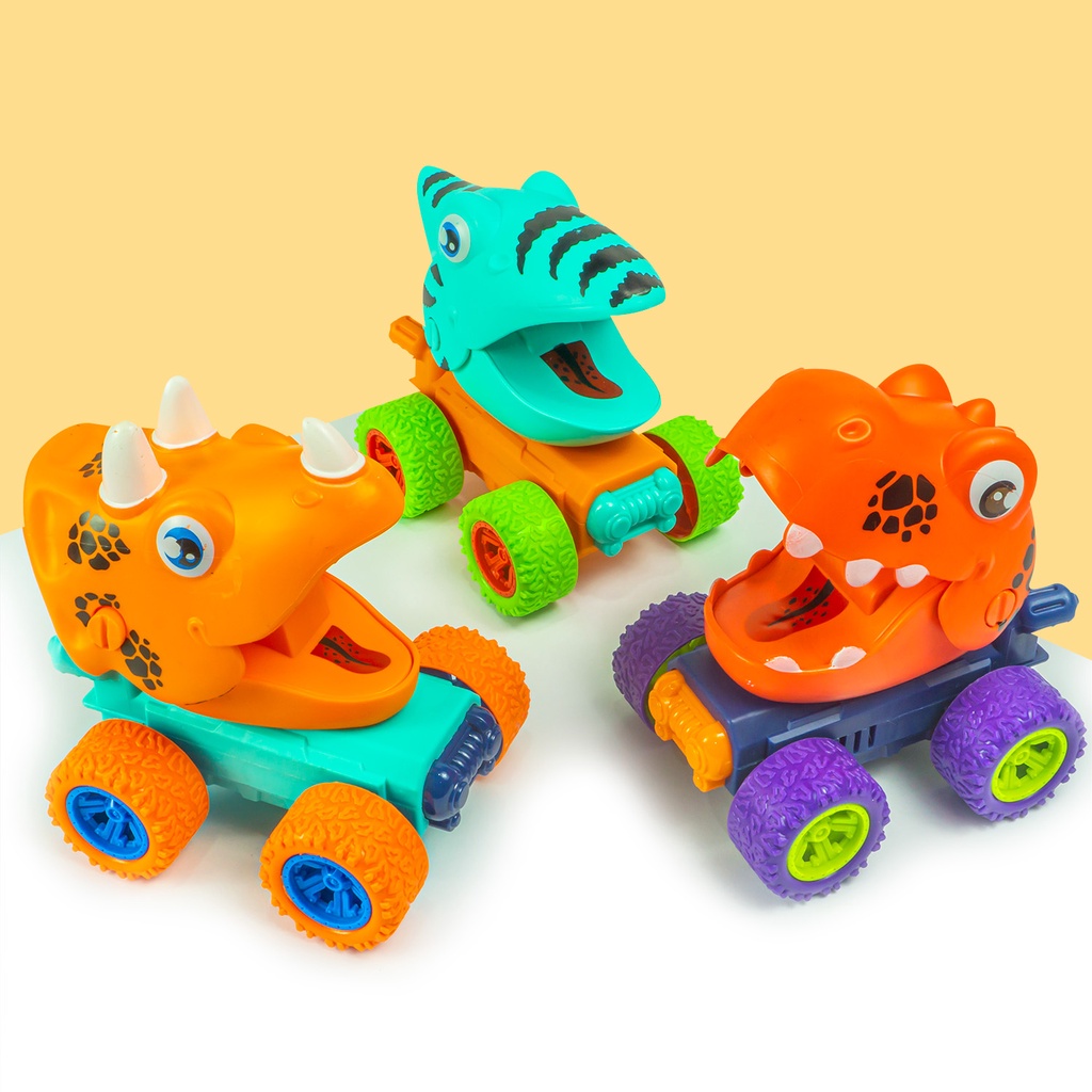 Mainan Anak Mobil Truck Monster Zap Dinosaurus Mainan Mobil Jeep Off Road 4 Drive Inertial Bigfoot