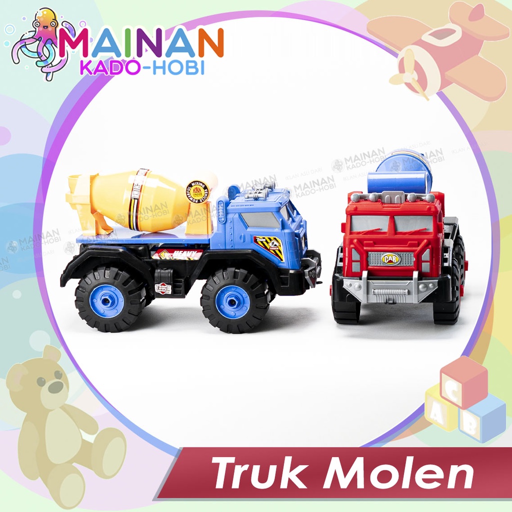 MAINAN ANAK DIECAST MINIATUR MOBIL KONSTRUKSI TRUK MOLEN