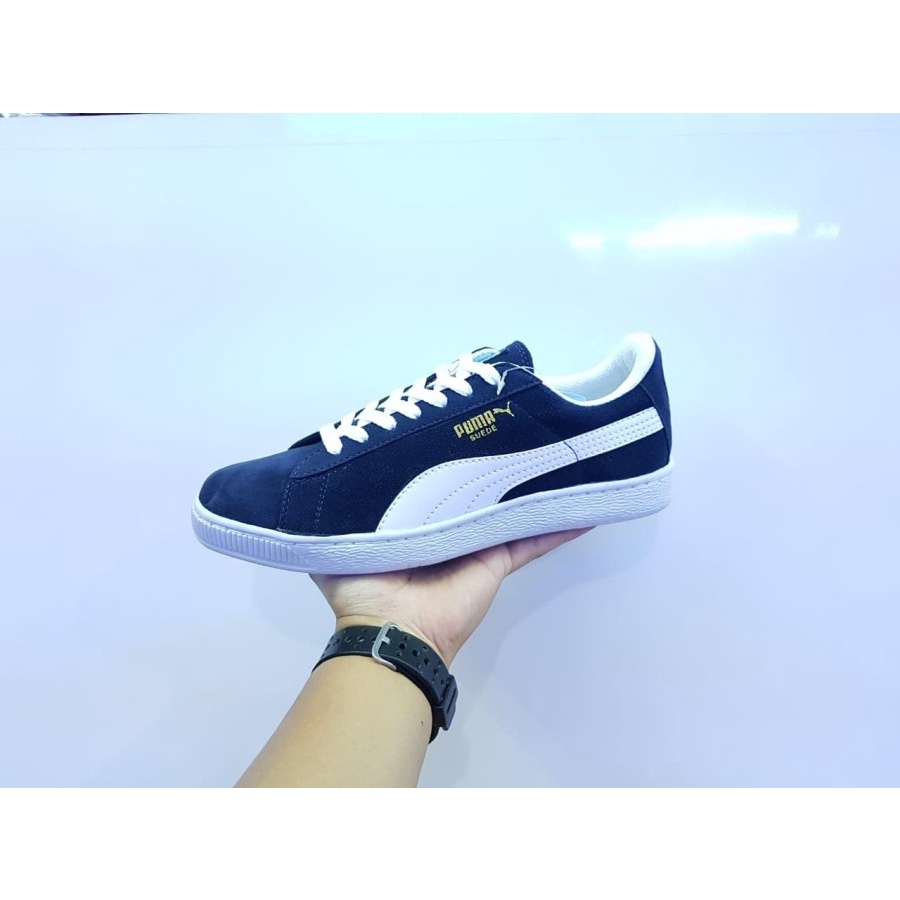 SEPATU SNEAKERS PUM4 SUEDE IMPORT VIETNAM NAVY BIRU SNEAKERS CASUAL KERJA KULIAH HITAM SEKOLAH MURAH KADO HADIAH NYAMAN DI PAKAI