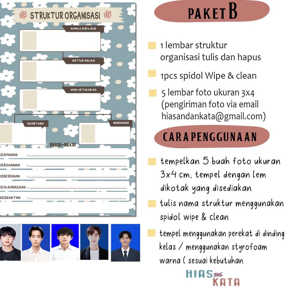 

[Kode]-O71D❤ Struktur Organisasi Kelas Sekolah Cetak Foto Poster Flower A3+ langsung kirim