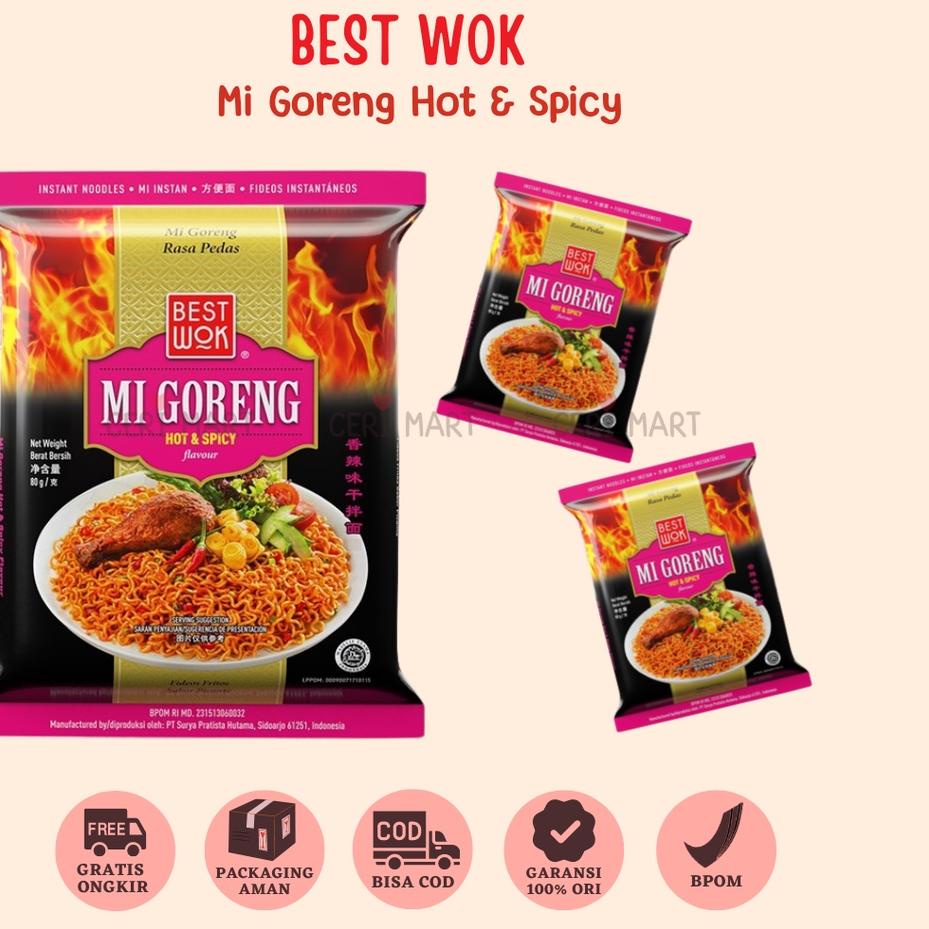 

Trendy Wok Mi Mie Goreng 1 DUS 20 pcs Bisa Mix Original & Spicy Blackpepper Black Pepper Seafood Noodle 85gr Wok KKV Indomie