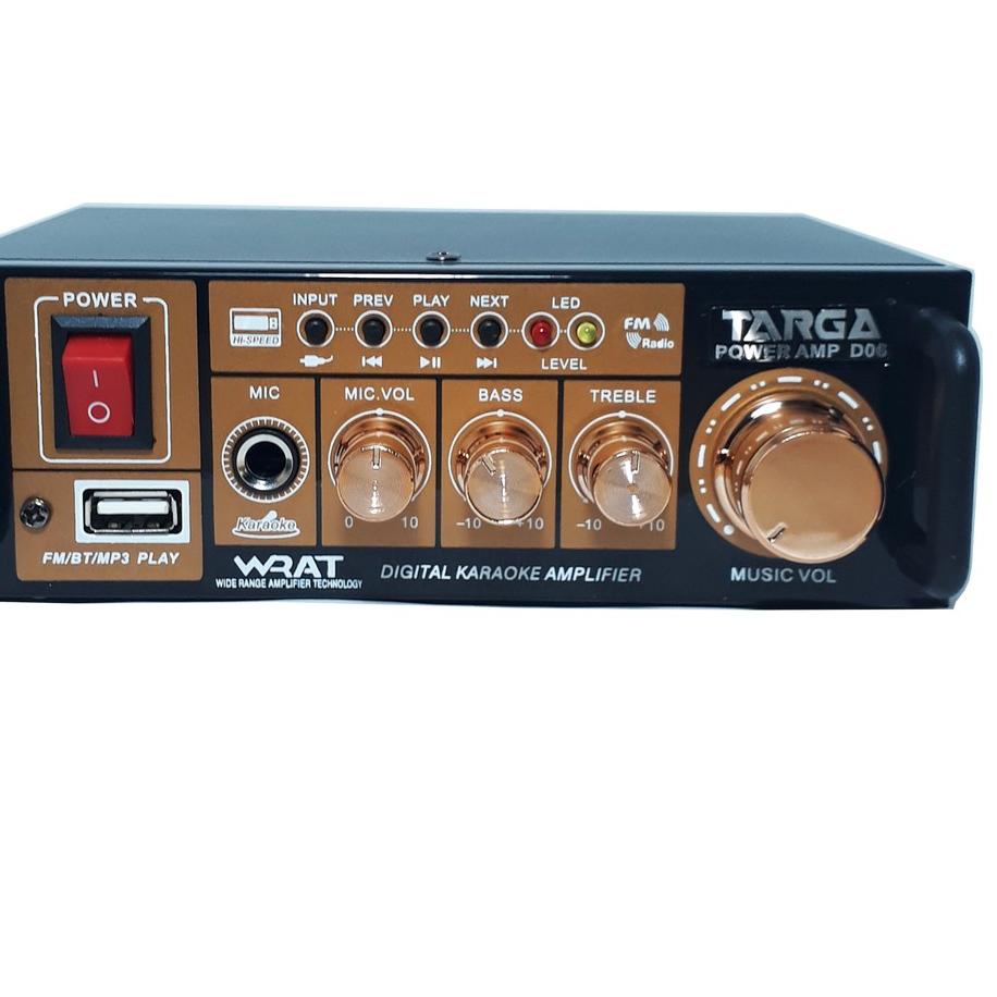Booming Targa Amplifier Mini Bluetooth D06 Stereo Karaoke