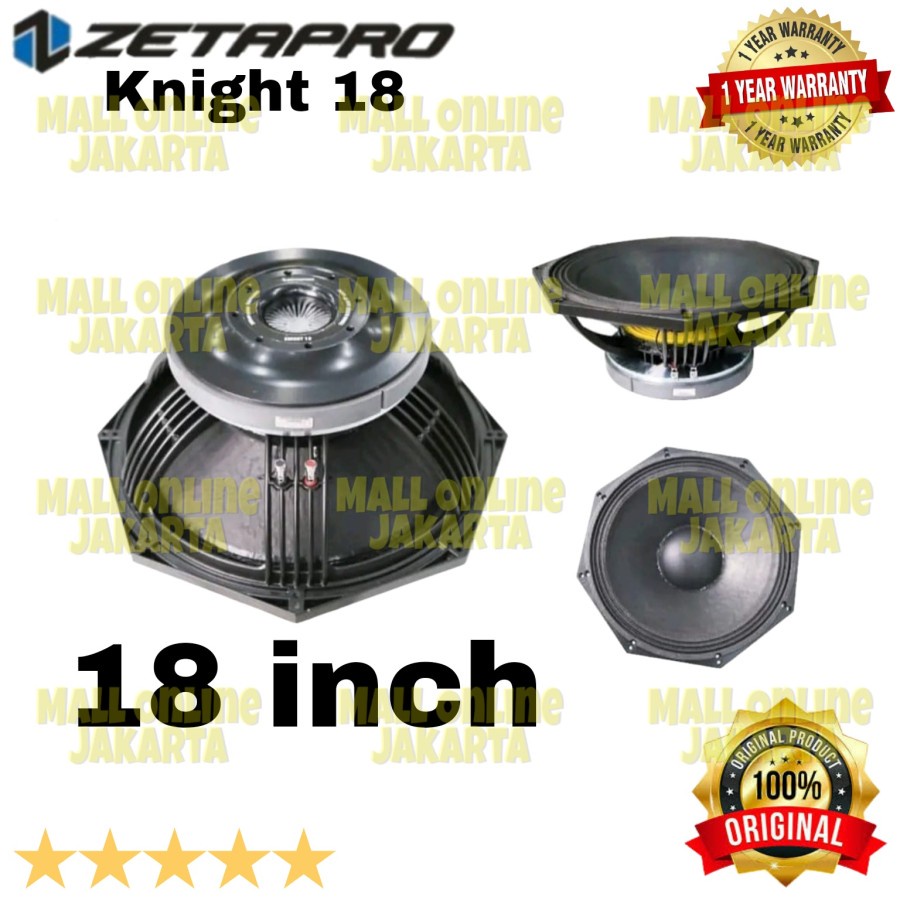 Speaker komponen 18 inch zetapro knight 18 original component knight18