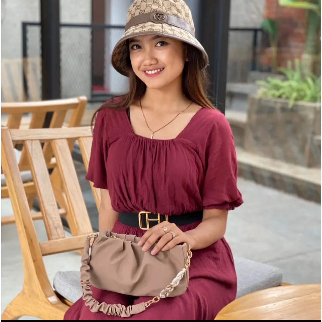 Ailen Tas Slempang Bahu Wanita Shoulder Slingbag Smiley-1