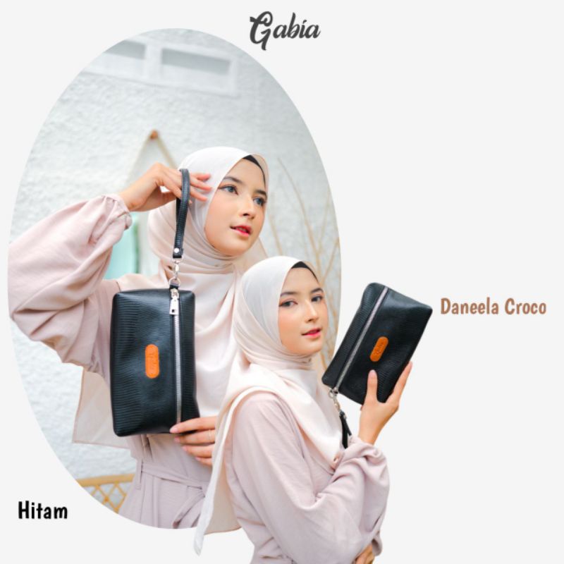 Gabia Pouch Daneela Croco Pouch Besar dan Panjang