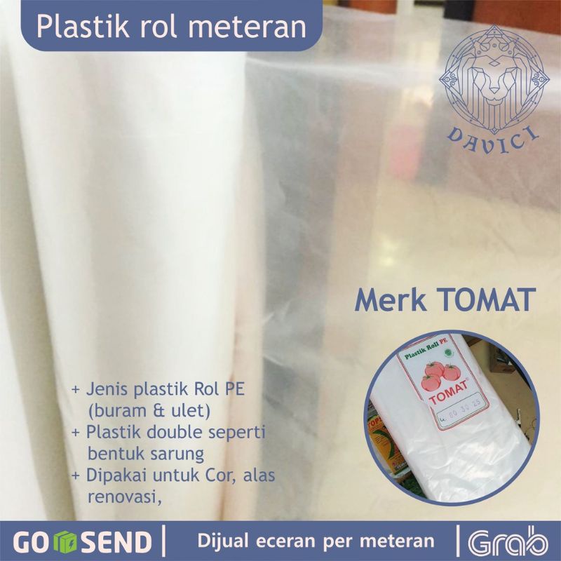 Jual Plastik Rol Meteran Lebar Cm Plastik Rol Pe Eceran Plastik Rol Eceran Per Meter