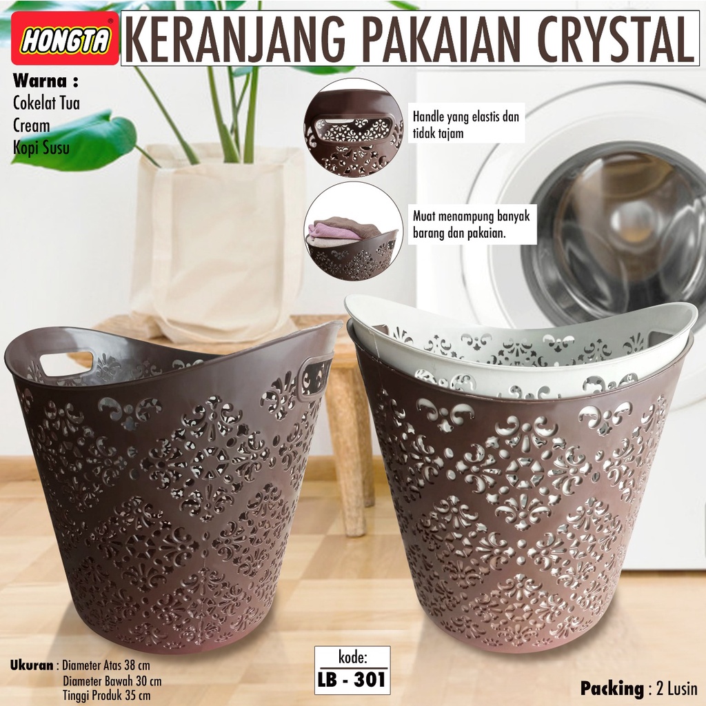 Keranjang Pakaian Cristal Akako