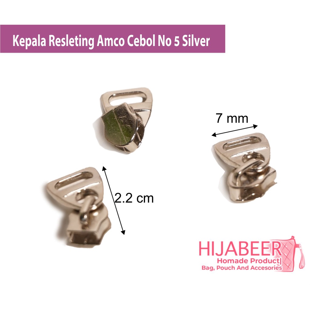 Kepala Resleting No. 5 Cebol Amco / 10 pcs