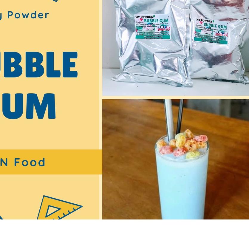 

limited STOCK!Powder Rasa Bubble Gum - Bubble Gum Powder - 1 Kg|KD8
