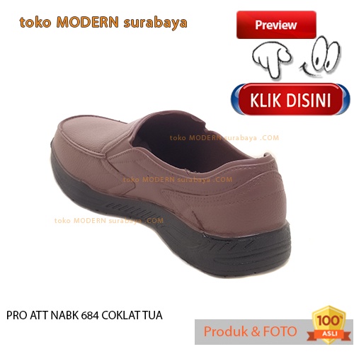 Sepatu pria casual slip on karet anti air PRO ATT NABK 684