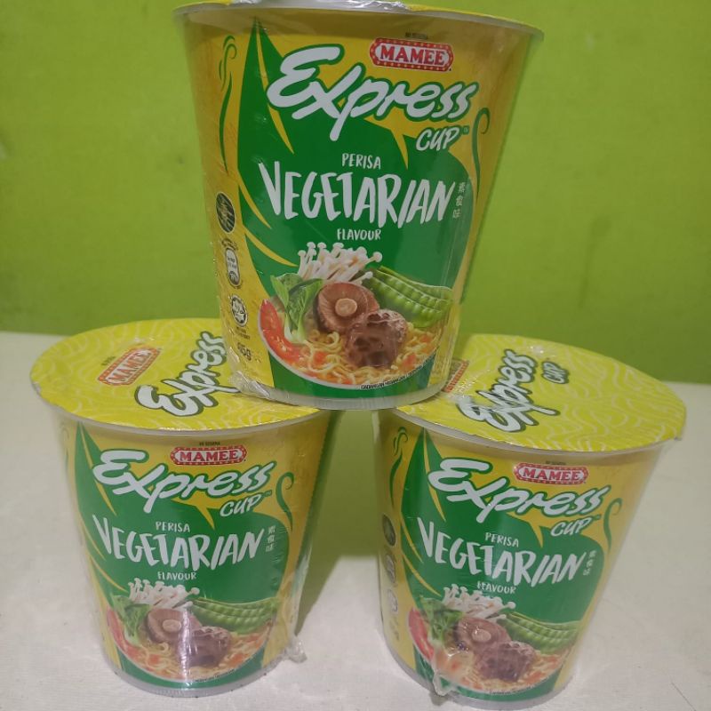 Mamee Mie Express Cup Instant Rasa Perisa Vegetarian 95gr Malaysia