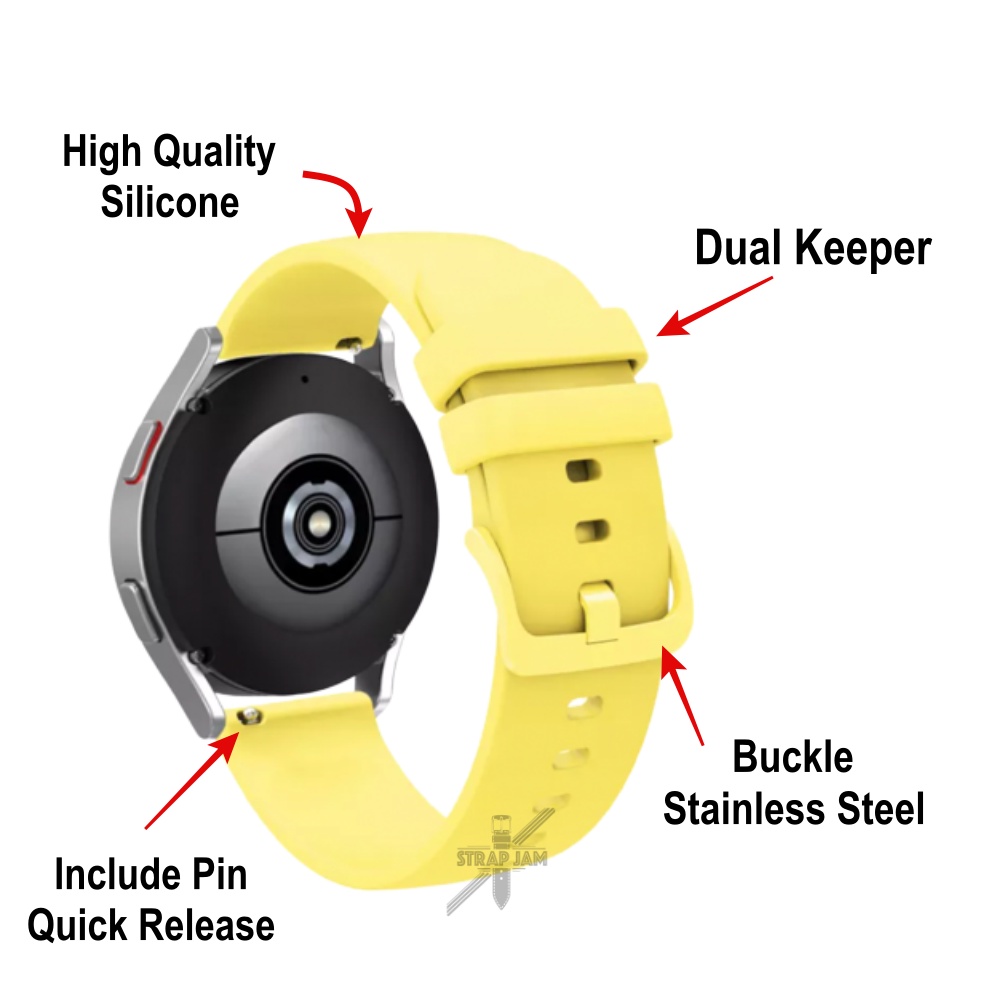 PWK Tali Jam Tangan Suunto 9 Peak / Pro 43mm - Strap 22mm Silikon Lentur Nyaman