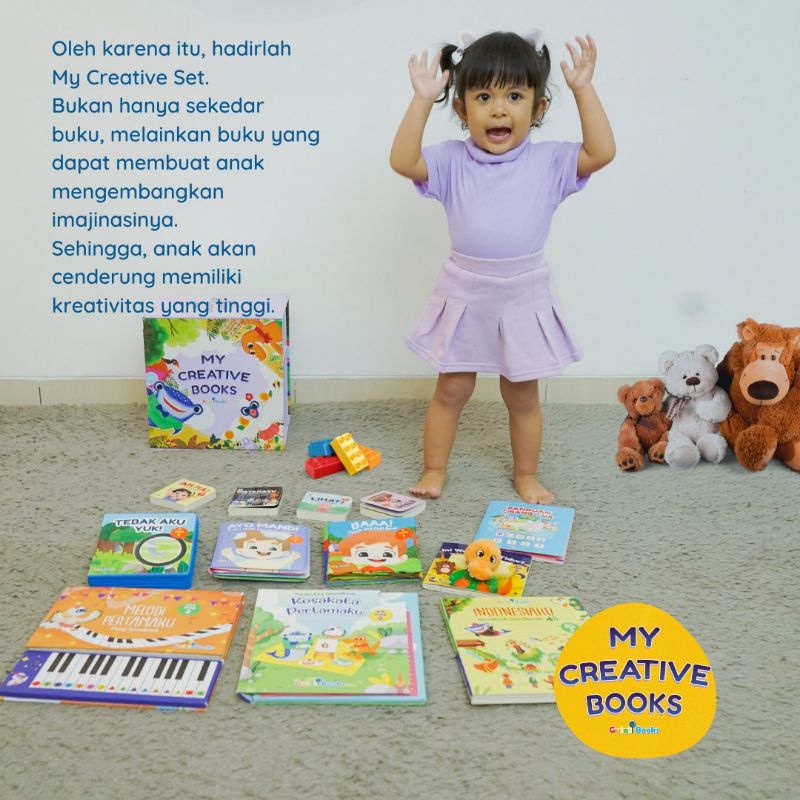 ready stock my creative book set gulali books. buku bayi. kado bayi. kado anak