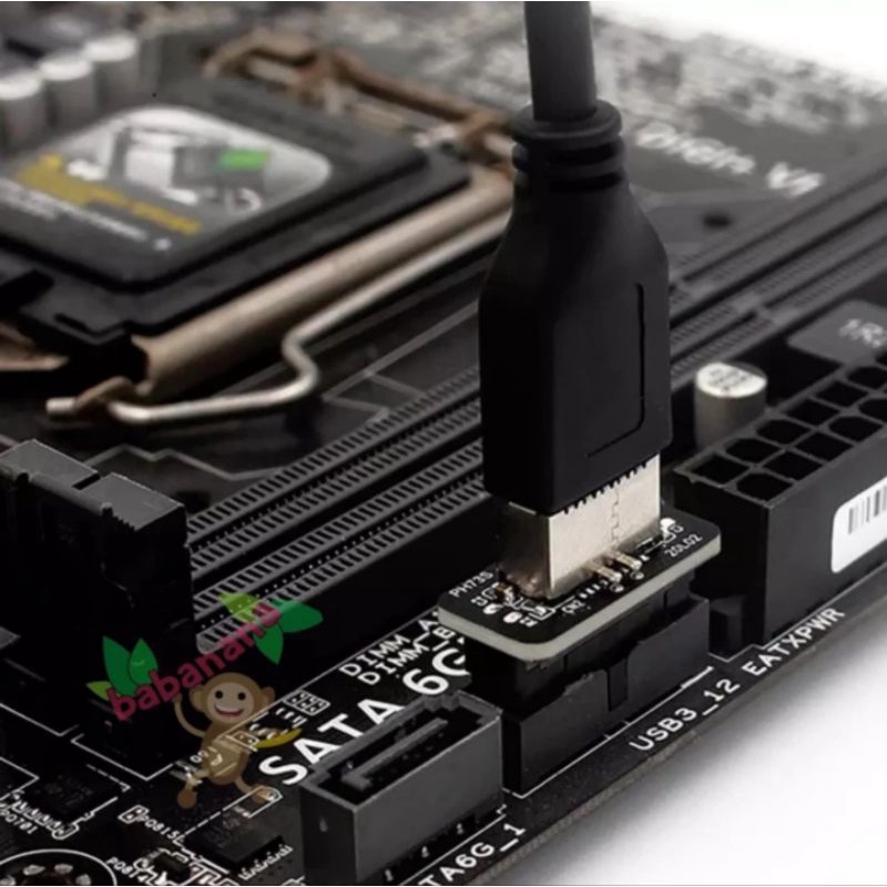 Usb to 3.0 19pin to 3.1 type c adapter motherboard mobo internal 20pin type-e type-c 20 pin