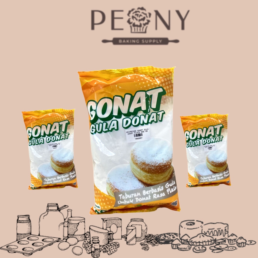 PRIMSFOOD GONAT GULA DONAT PLAIN 500 GR