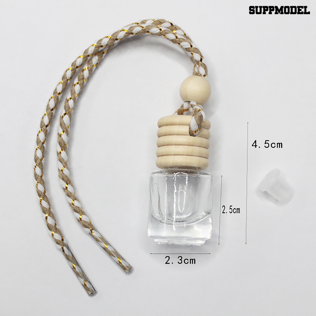 [Dekorasi] 5ml Diffuser Parfum Kosong Isi Ulang Ornamen Mobil Parfum Mobil Bening Botol Kosong Gantung Kaca Liontin Untuk Van