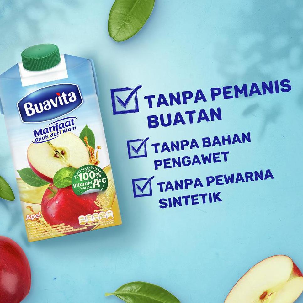 

ク Buavita Jus Apel 500 mL ↧↨