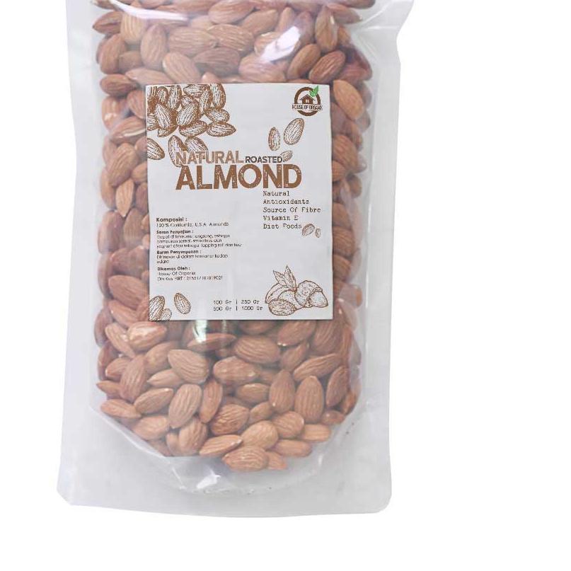 

COD✔️Natural Roasted Almond (Panggang) 250 Gr|RA1
