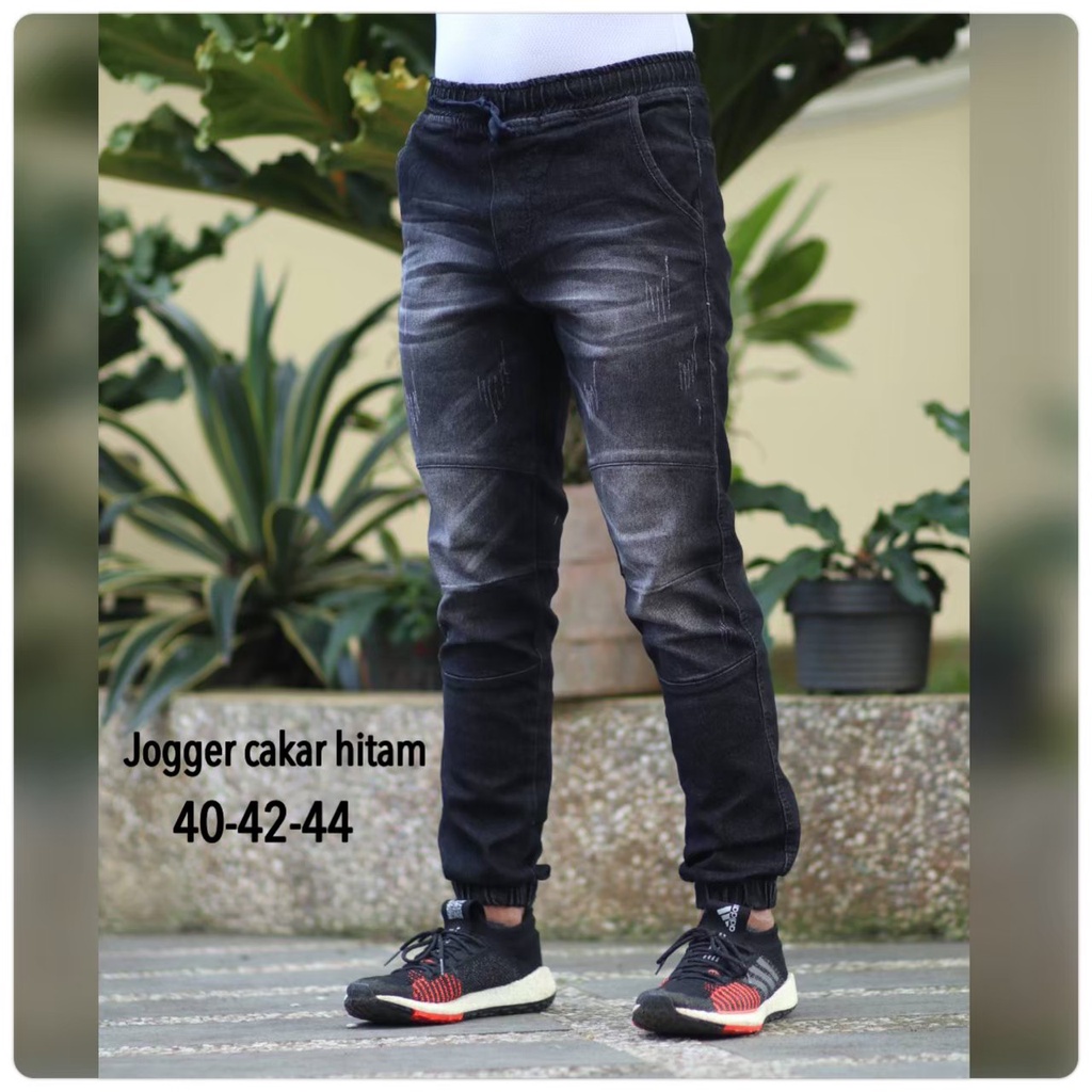 CELANA JEANS JOGGER BIKERS / JOGGER JEANS PRIA ORIGINAL UKURAN 28-38