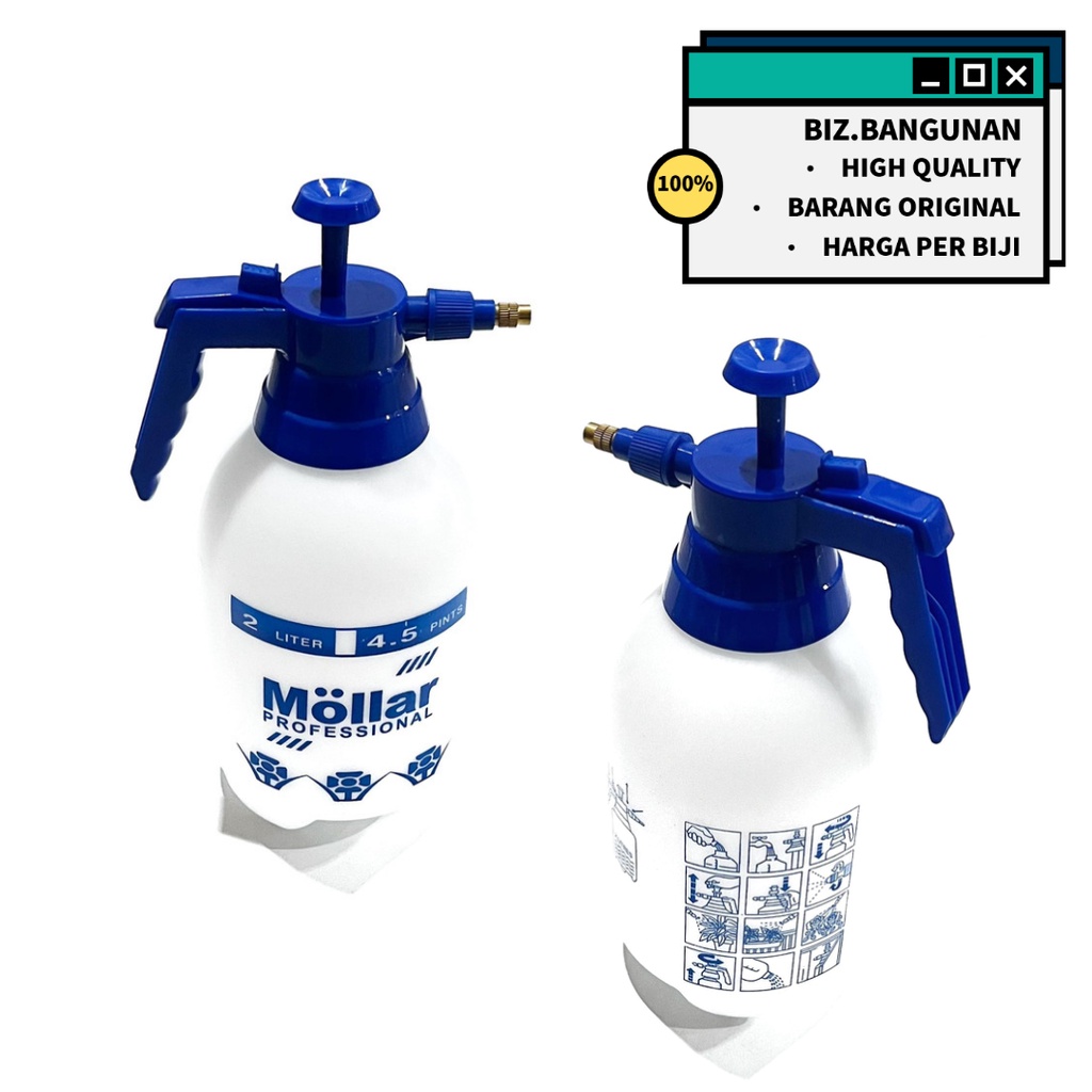 SEMPROTAN BURUNG 2 LITER XENON / MOLLAR - PRESSURE SPRAYER BOTOL AIR TANAMAN DISINFEKTAN