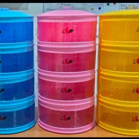 Tud Tudung Saji 4 Susun Diamond Ayam Jago