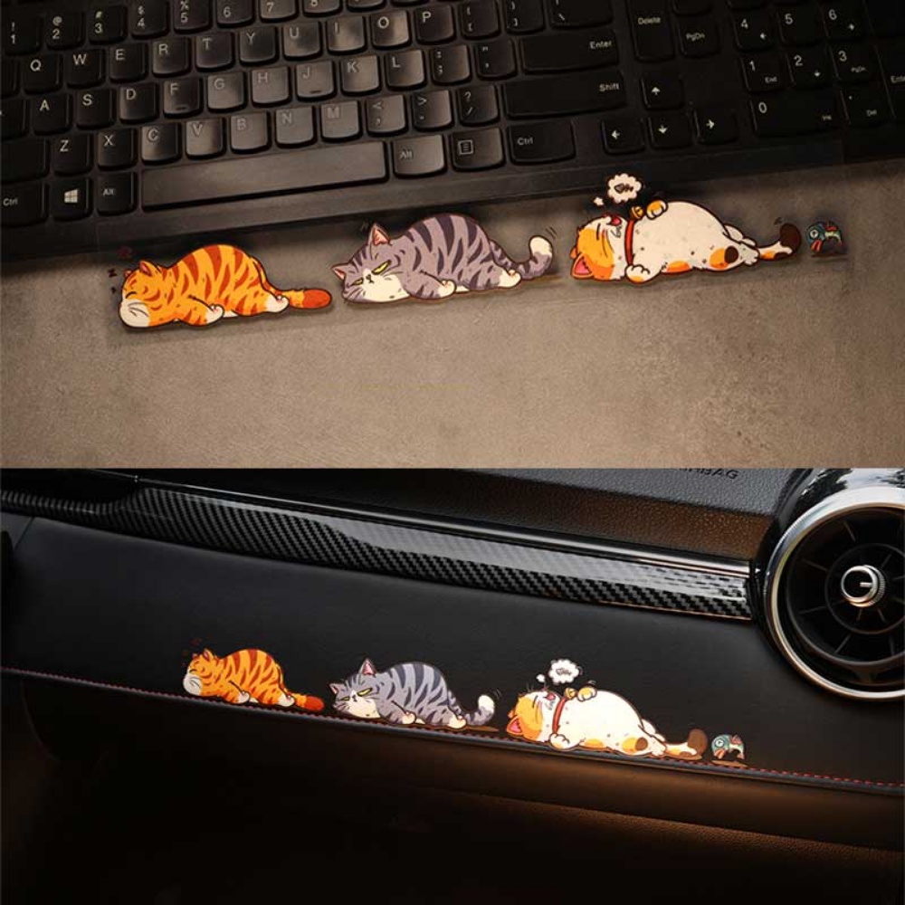 1set Lucu Kucing Peliharaan Stiker Mobil Kucing Panjat Hewan Styling Stiker Dekorasi Body Mobil Kreatif Decals Decor Aksesoris