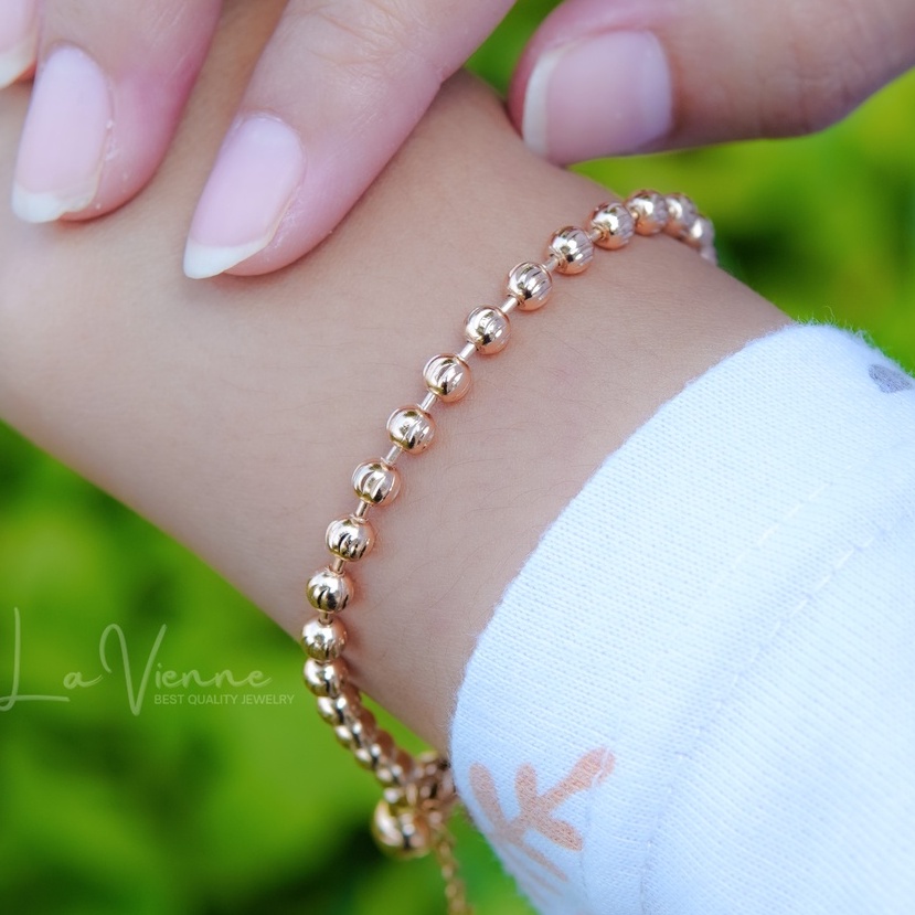 La Vienne - Gelang Rantai Titanium Wanita Anti Karat - Aksesoris Perhiasan Titanium Asli - Favorite Collection