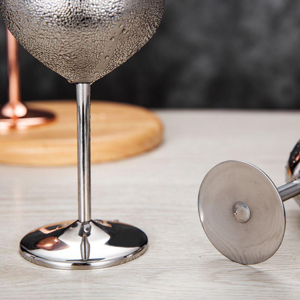 [Elegan] Cangkir Wine Stainless Steel Tahan Lama High Quality Drinkware Juice Goblets Drink Red Wine Barware Alat Bar