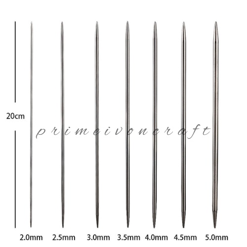 35pcs/SET Double pointed knitting needle aluminium 20cm DP149