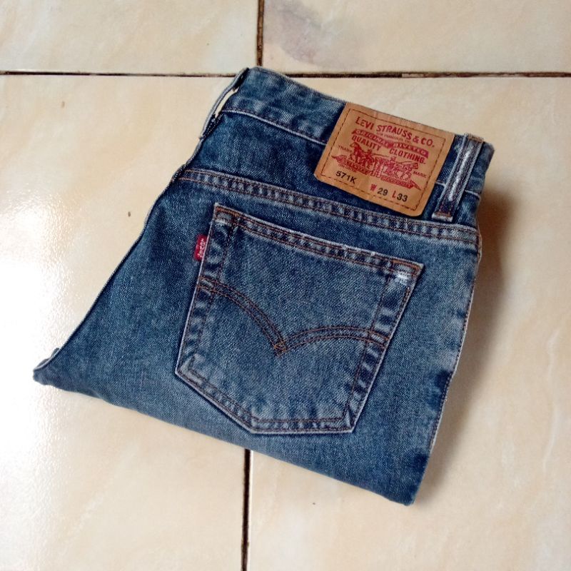 Jeans Pria Levis 571K Vintage 30 Second Original