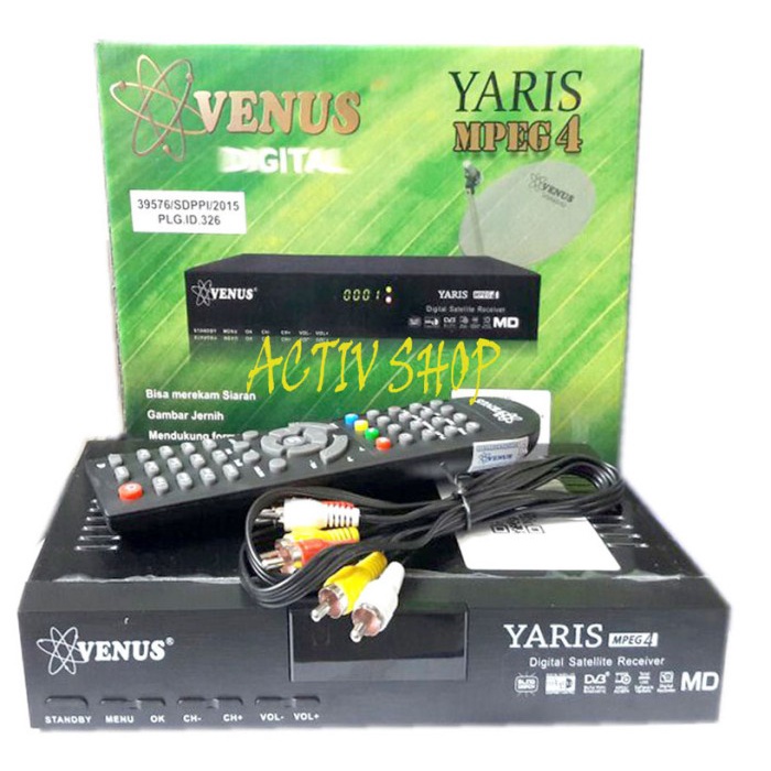 RECEIVER VENUS CROMUS MPEG4 GARANSI 1 TAHUN