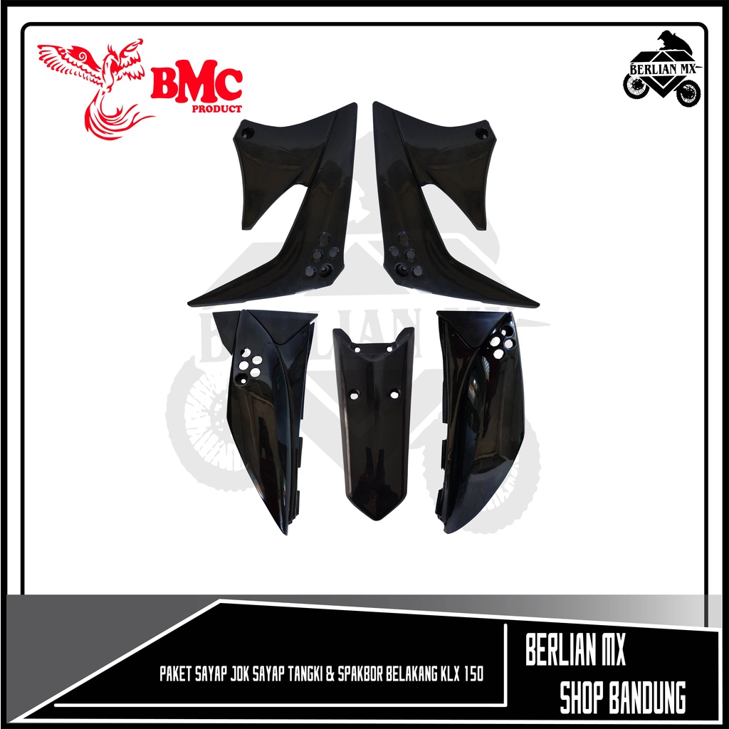 Paket Cover Body Trail KLX 150 Tanpa Spakbor depan