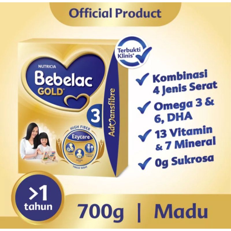 Bebelac 3 gold madu 700gr