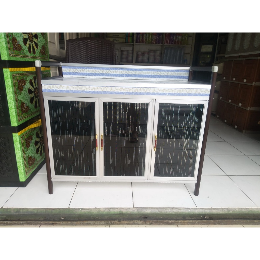 meja kompor alumunium/meja kompor holo/meja kompor tiang besar