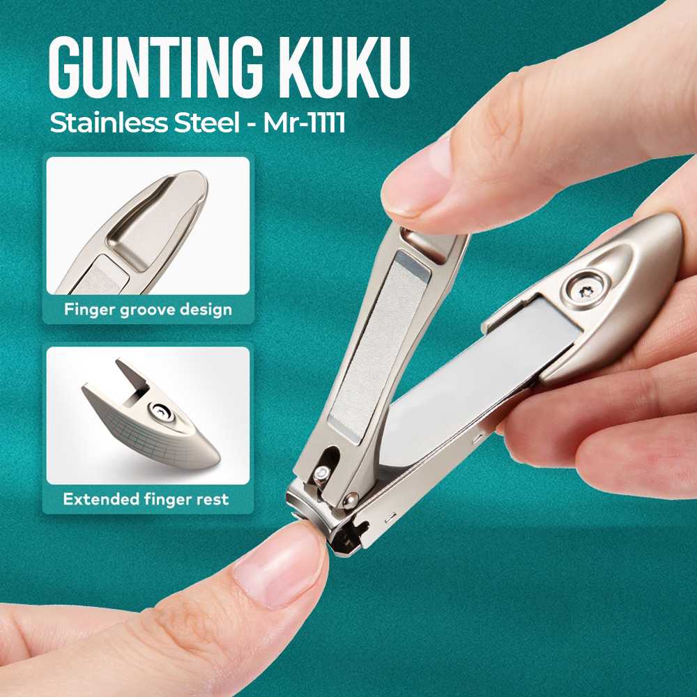 MR. Green Gunting Kuku Nail Clippers Stainless Steel - Mr-1111/2 ( Mughnii )