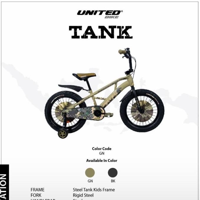 Sepeda Anak / Kids Bike United Tank #Original