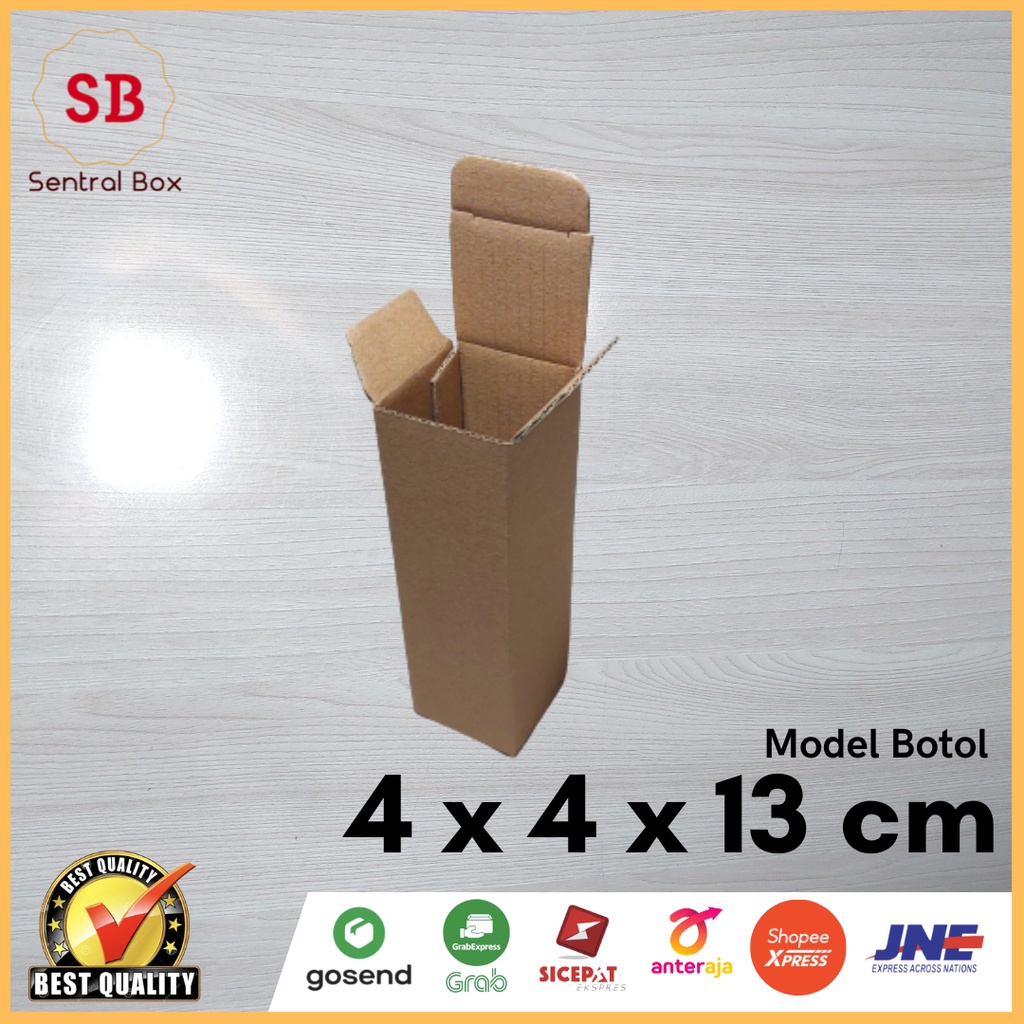 

kardus 4 x 4 x 13 cm......Die Cut Model botol