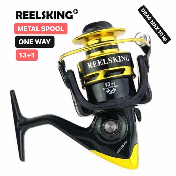 Reelsking Amerika Reel SF 1000-7000 Spool Metal One Way 13+1BB