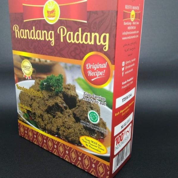 

국 Rendang Padang Asli Daging Basah/Kering Restu Mande. Bukan Frozen Food, Halal, SNI, BPOM* Terbaik