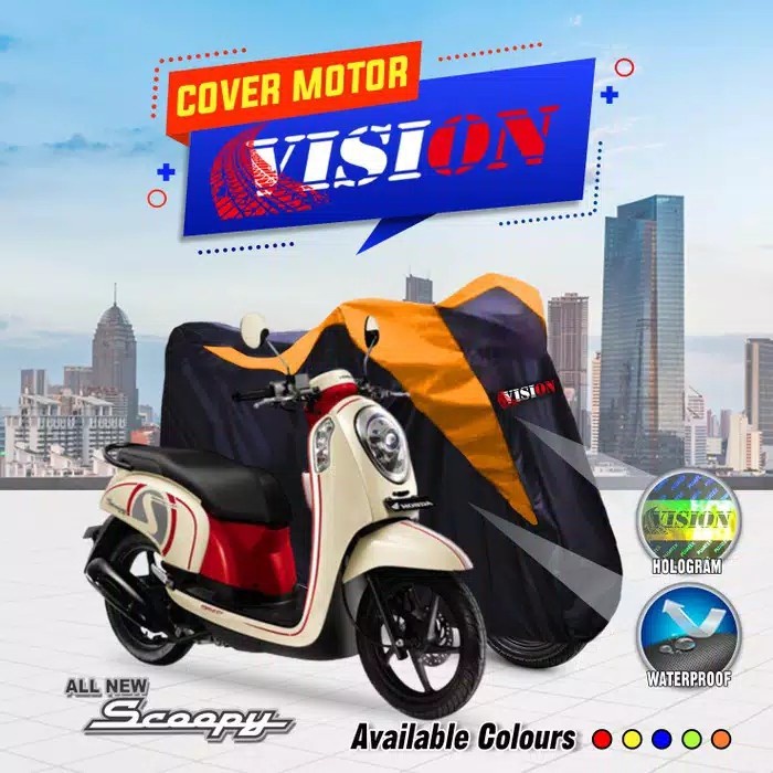 COVER SARUNG MOTOR HONDA SCOOPY WATERPROOF ANTI AIR KUALITAS OUTDOOR