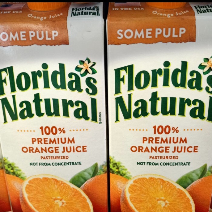 

Florida's natural orange juice some pulp 1.5lt