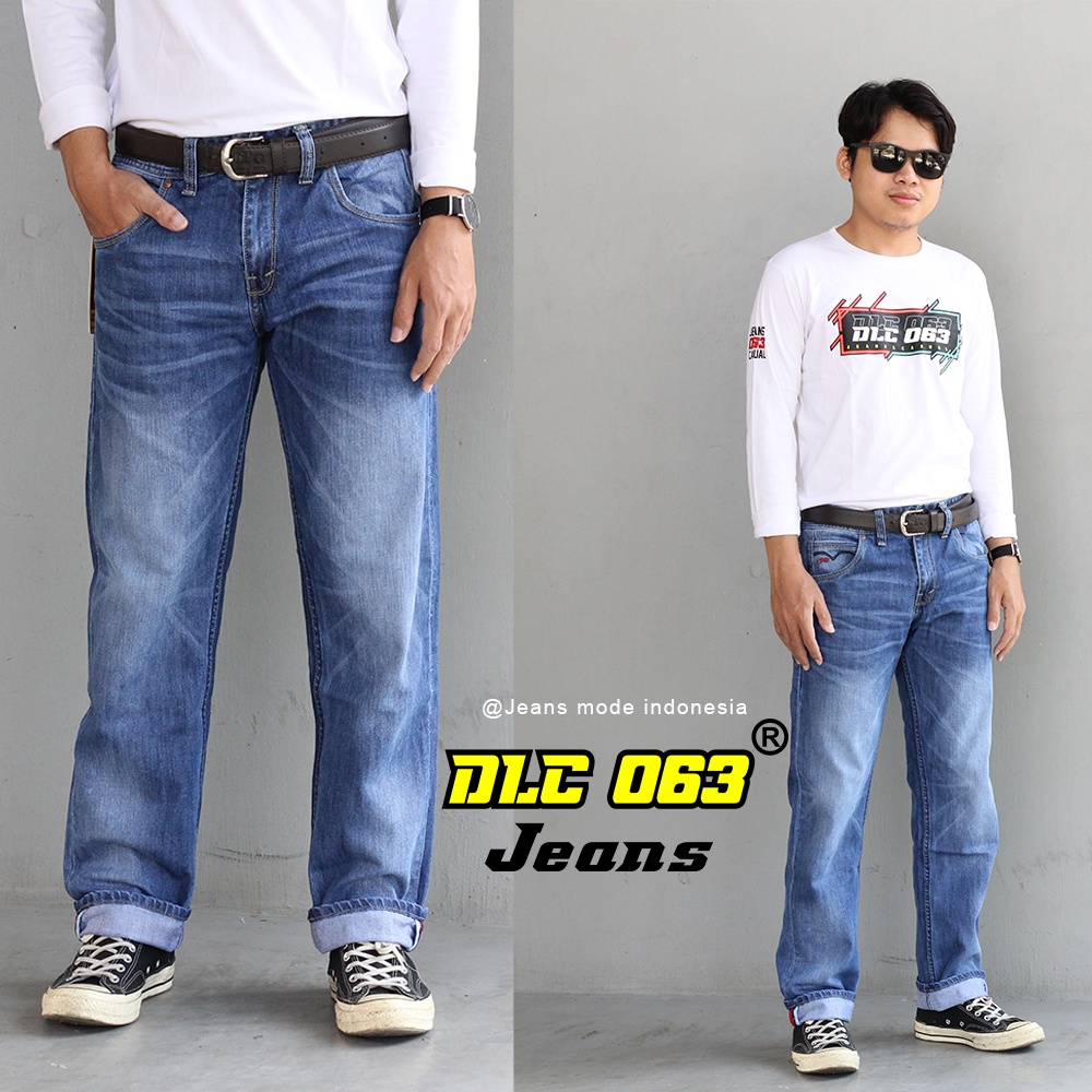 Celana Jeans Pria Panjang Reguler Original DLC // Celana Jeans Selvedge Original DLOCO 063 CARDINAL