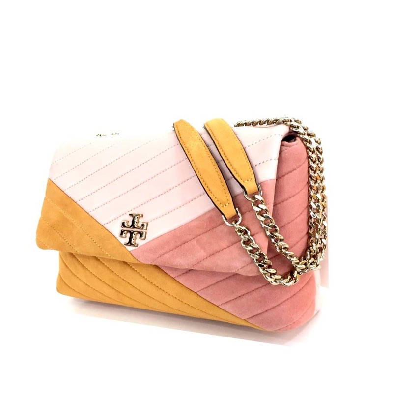 Tb  Kira Chevron Mixed Convertible Shoulder Bag