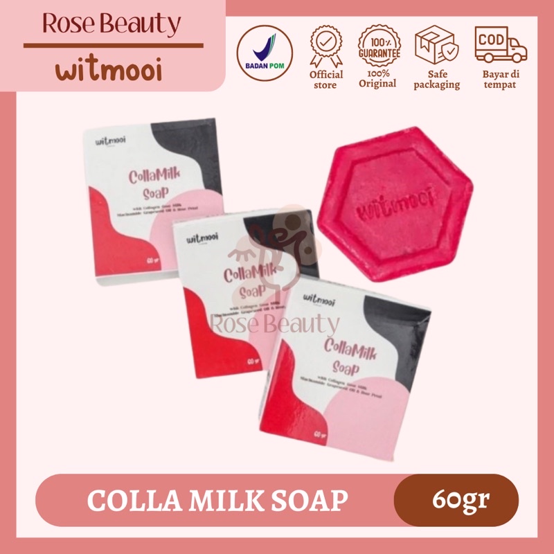 WITMOOI COLLA MILK SOAP | SABUN PEMUTIH BADAN