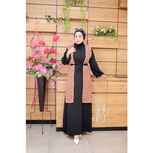 ELLY ARSY ORI//JASMINE GAMIS ELLY ARSY//GAMIS BROKAT S FIT XL ELEGAN