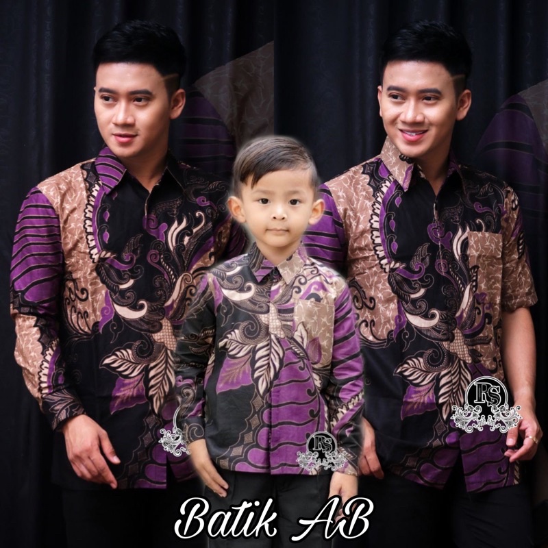 Kemeja batik anak lengan panjang usia 1-10th termurah dan terlaris